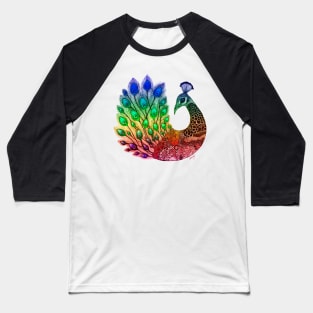 Majestic Peacock Baseball T-Shirt